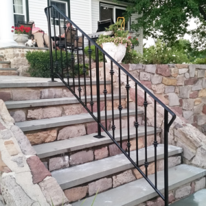 Iron Railing with Collars