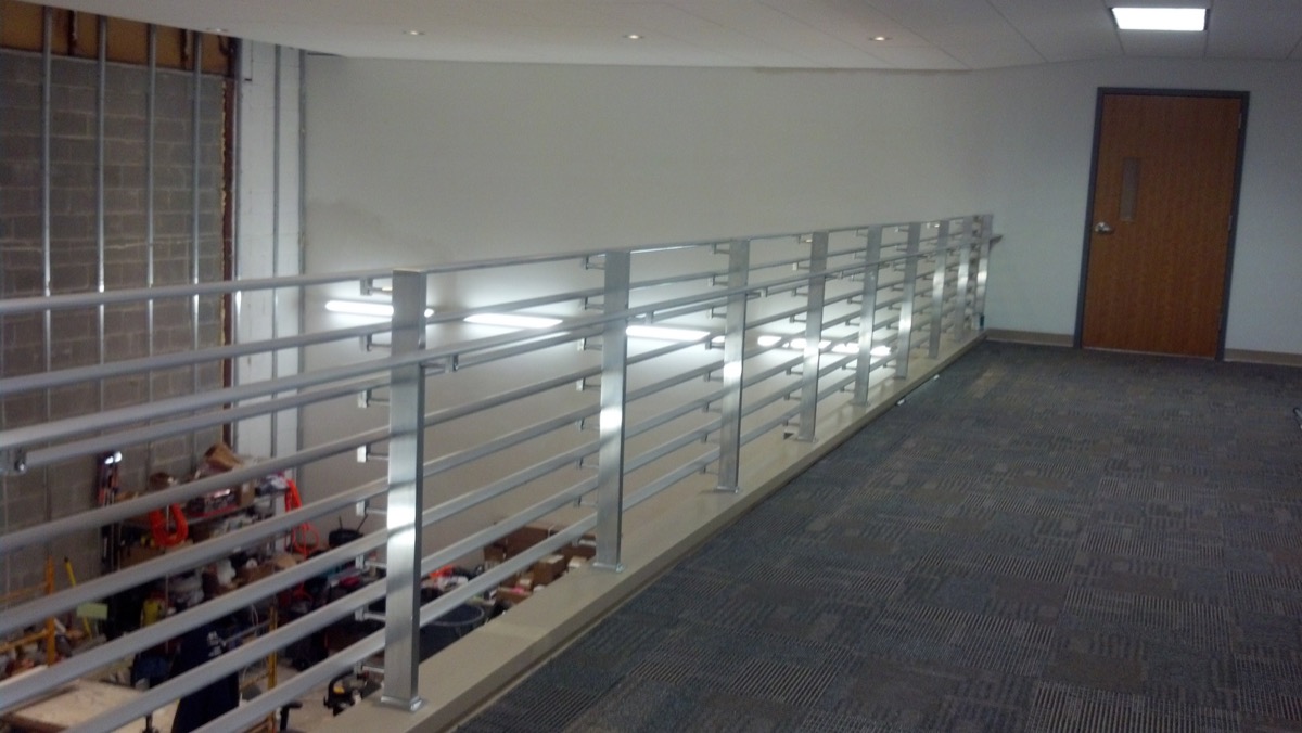 Commercial Interior Solid Aluminum Balcony Railing